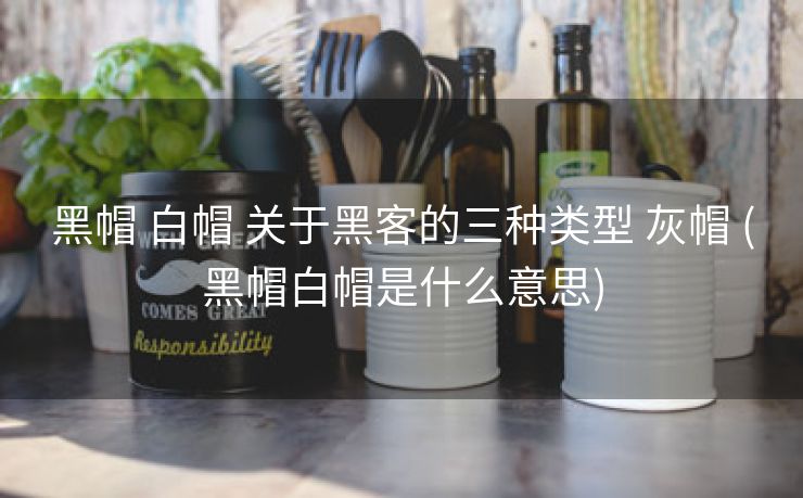 黑帽 白帽 关于黑客的三种类型 灰帽 (黑帽白帽是什么意思)