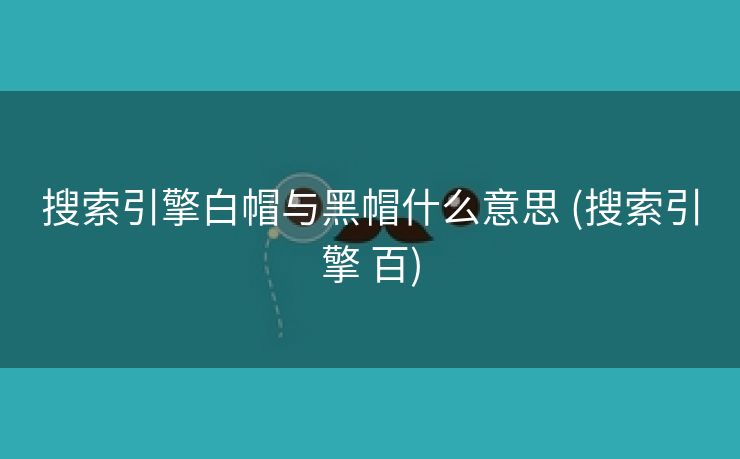 搜索引擎白帽与黑帽什么意思 (搜索引擎 百)