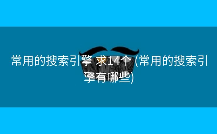 常用的搜索引擎 求14个 (常用的搜索引擎有哪些)