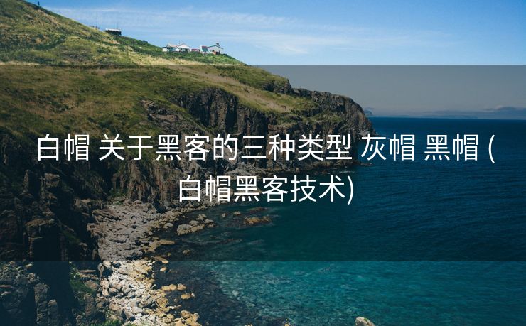 白帽 关于黑客的三种类型 灰帽 黑帽 (白帽黑客技术)