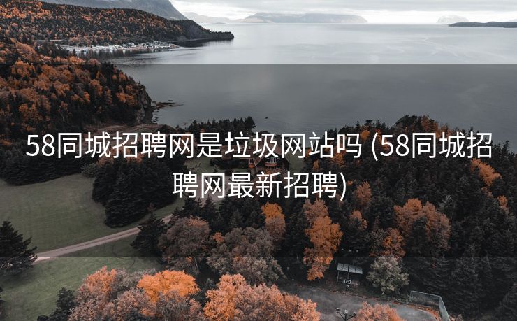 58同城招聘网是垃圾网站吗 (58同城招聘网最新招聘)