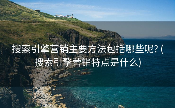 搜索引擎营销主要方法包括哪些呢? (搜索引擎营销特点是什么)