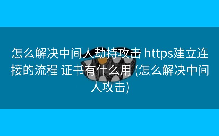 怎么解决中间人劫持攻击 https建立连接的流程 证书有什么用 (怎么解决中间人攻击)