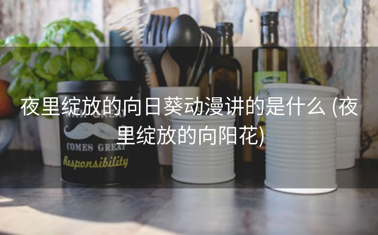 夜里绽放的向日葵动漫讲的是什么 (夜里绽放的向阳花)
