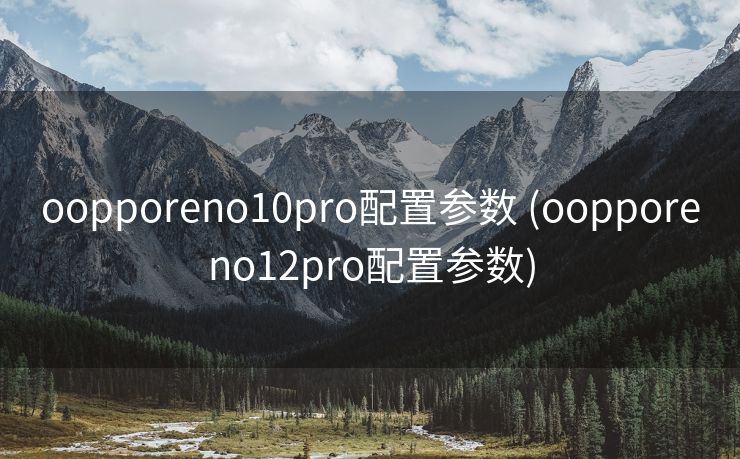 oopporeno10pro配置参数 (oopporeno12pro配置参数)