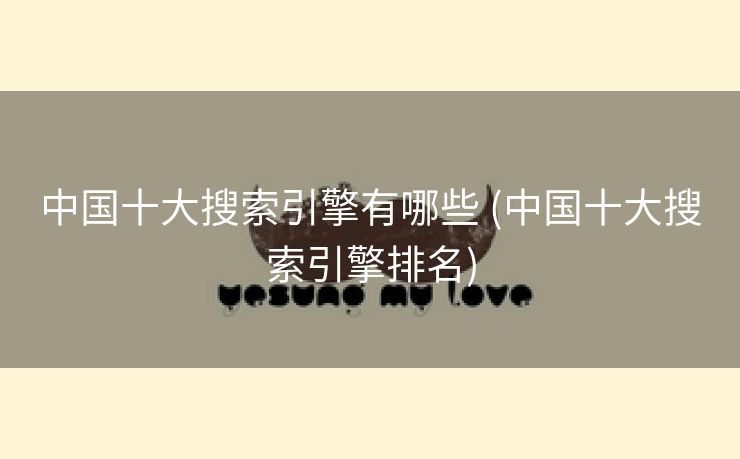 中国十大搜索引擎有哪些 (中国十大搜索引擎排名)