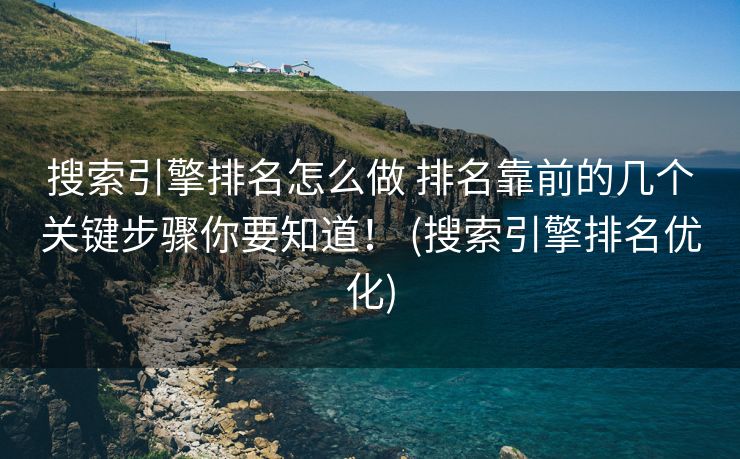 搜索引擎排名怎么做 排名靠前的几个关键步骤你要知道！ (搜索引擎排名优化)