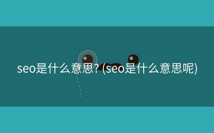 seo是什么意思? (seo是什么意思呢)