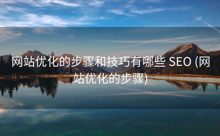 网站优化的步骤和技巧有哪些 SEO (网站优化的步骤)