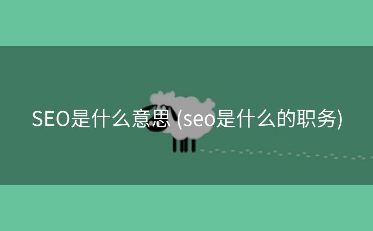 SEO是什么意思 (seo是什么的职务)