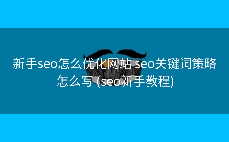 新手seo怎么优化网站 seo关键词策略怎么写 (seo新手教程)