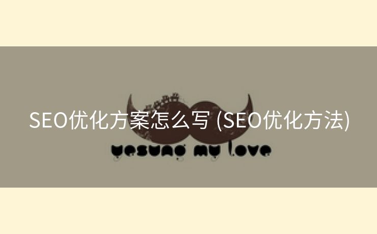 SEO优化方案怎么写 (SEO优化方法)