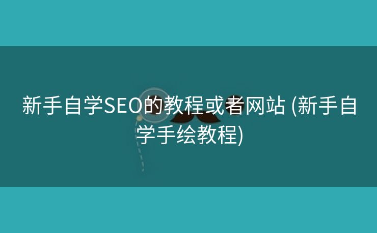新手自学SEO的教程或者网站 (新手自学手绘教程)