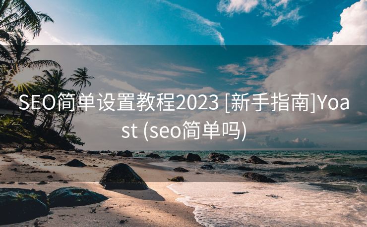 SEO简单设置教程2023 [新手指南]Yoast (seo简单吗)