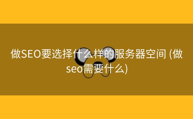 做SEO要选择什么样的服务器空间 (做seo需要什么)
