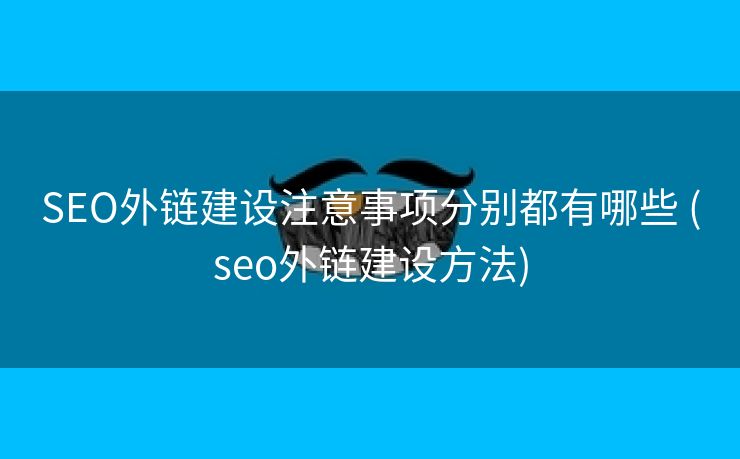 SEO外链建设注意事项分别都有哪些 (seo外链建设方法)