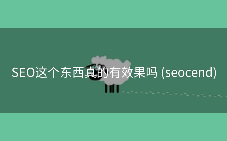 SEO这个东西真的有效果吗 (seocend)