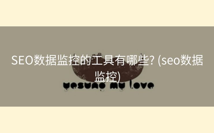 SEO数据监控的工具有哪些? (seo数据监控)