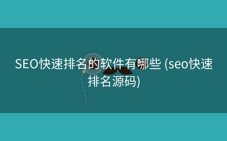 SEO快速排名的软件有哪些 (seo快速排名源码)