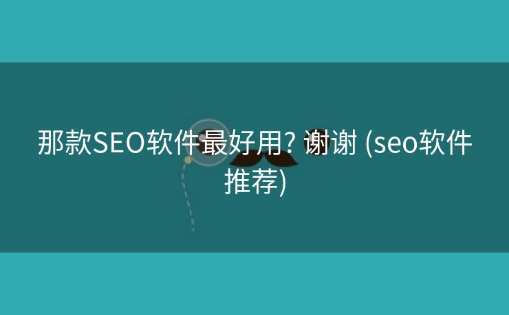 那款SEO软件最好用? 谢谢 (seo软件推荐)