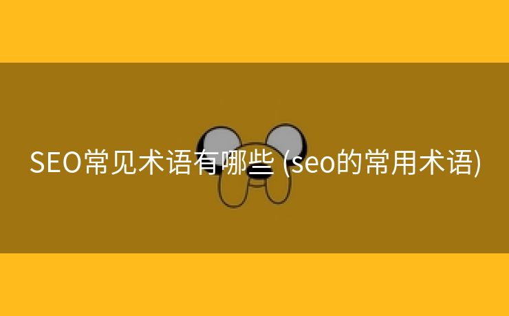 SEO常见术语有哪些 (seo的常用术语)