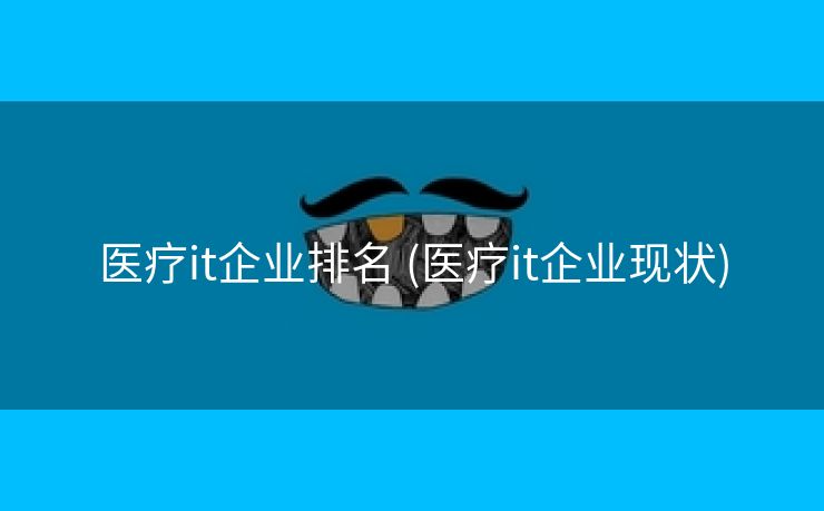 医疗it企业排名 (医疗it企业现状)