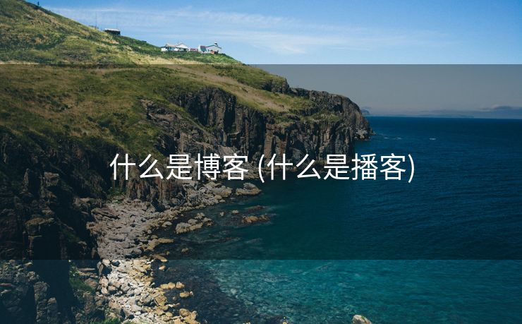 什么是博客 (什么是播客)