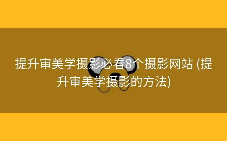 提升审美学摄影必看8个摄影网站 (提升审美学摄影的方法)