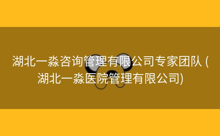 湖北一淼咨询管理有限公司专家团队 (湖北一淼医院管理有限公司)
