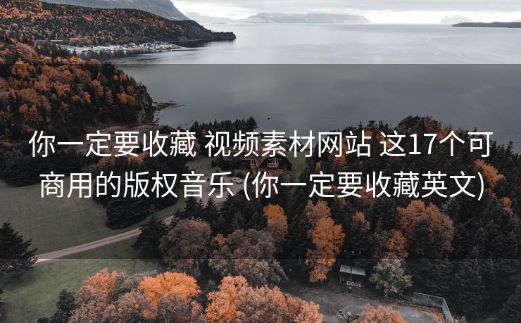 你一定要收藏 视频素材网站 这17个可商用的版权音乐 (你一定要收藏英文)