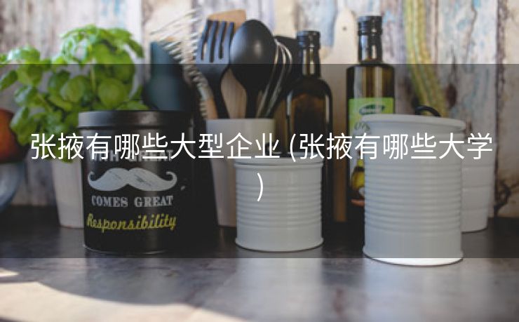 张掖有哪些大型企业 (张掖有哪些大学)
