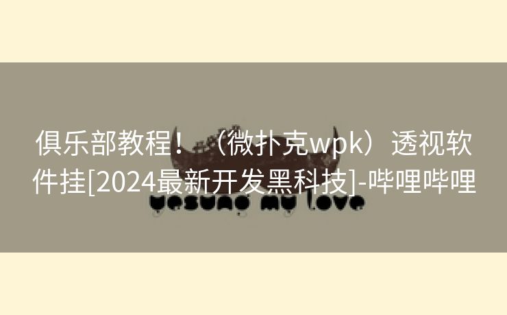 俱乐部教程！（微扑克wpk）透视软件挂[2024最新开发黑科技]-哔哩哔哩