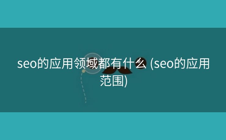 seo的应用领域都有什么 (seo的应用范围)
