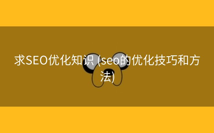 求SEO优化知识 (seo的优化技巧和方法)