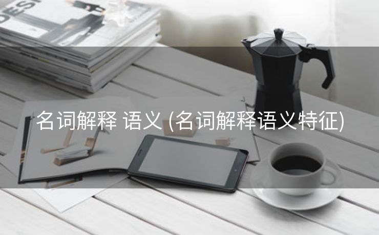 名词解释 语义 (名词解释语义特征)
