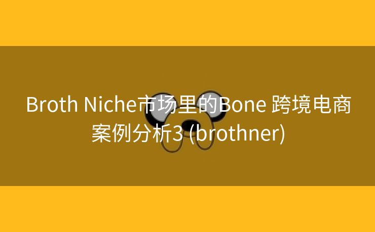 Broth Niche市场里的Bone 跨境电商案例分析3 (brothner)
