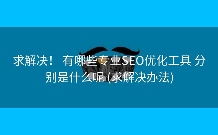 求解决！ 有哪些专业SEO优化工具 分别是什么呢 (求解决办法)