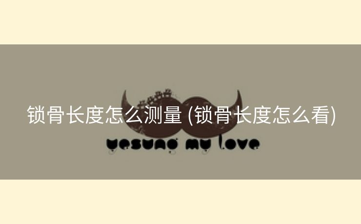 锁骨长度怎么测量 (锁骨长度怎么看)
