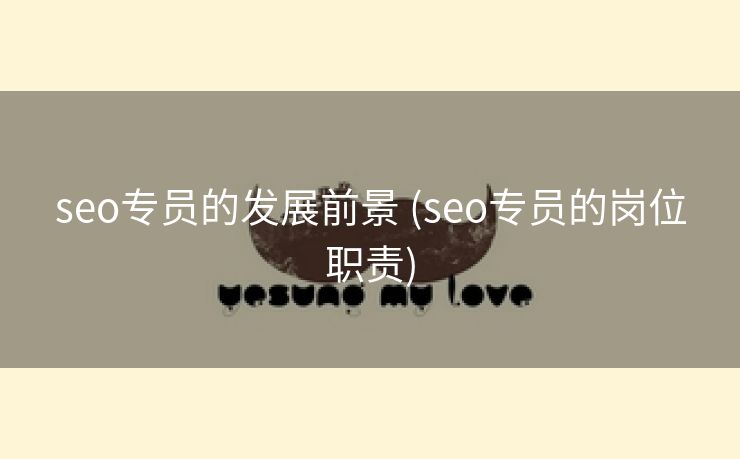 seo专员的发展前景 (seo专员的岗位职责)