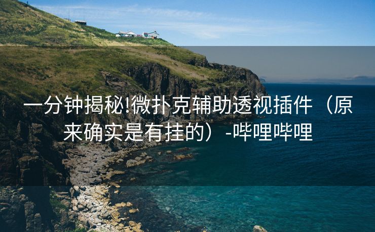 一分钟揭秘!微扑克辅助透视插件（原来确实是有挂的）-哔哩哔哩