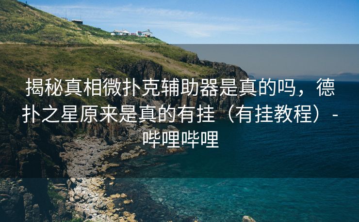 揭秘真相微扑克辅助器是真的吗，德扑之星原来是真的有挂（有挂教程）-哔哩哔哩
