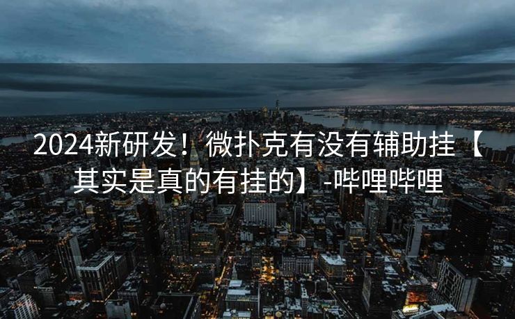 2024新研发！微扑克有没有辅助挂【其实是真的有挂的】-哔哩哔哩