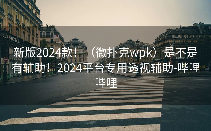 新版2024款！（微扑克wpk）是不是有辅助！2024平台专用透视辅助-哔哩哔哩