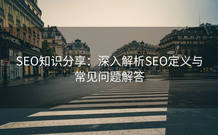 SEO知识分享：深入解析SEO定义与常见问题解答