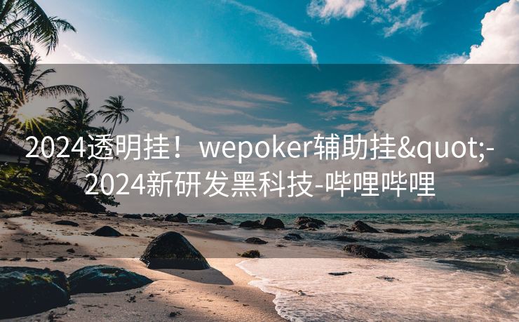 2024透明挂！wepoker辅助挂"-2024新研发黑科技-哔哩哔哩