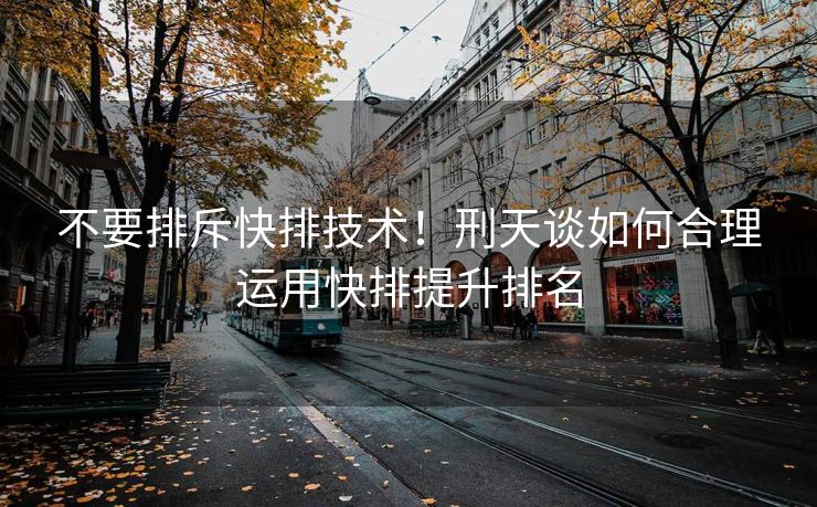 不要排斥快排技术！刑天谈如何合理运用快排提升排名