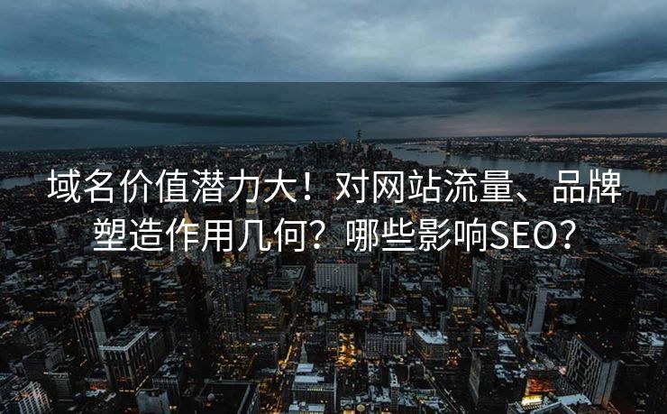 域名价值潜力大！对网站流量、品牌塑造作用几何？哪些影响SEO？