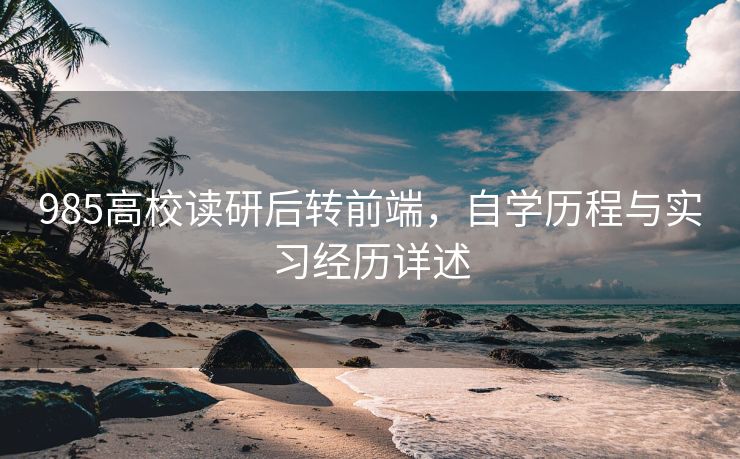 985高校读研后转前端，自学历程与实习经历详述