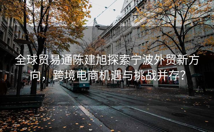 全球贸易通陈建旭探索宁波外贸新方向，跨境电商机遇与挑战并存？