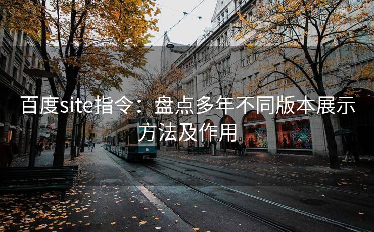 百度site指令：盘点多年不同版本展示方法及作用